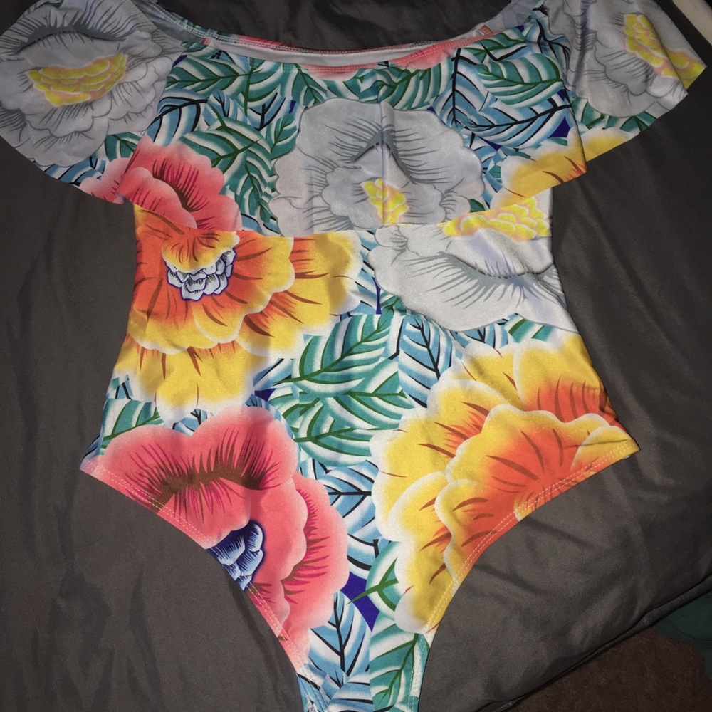 off the shoulder bathing suit